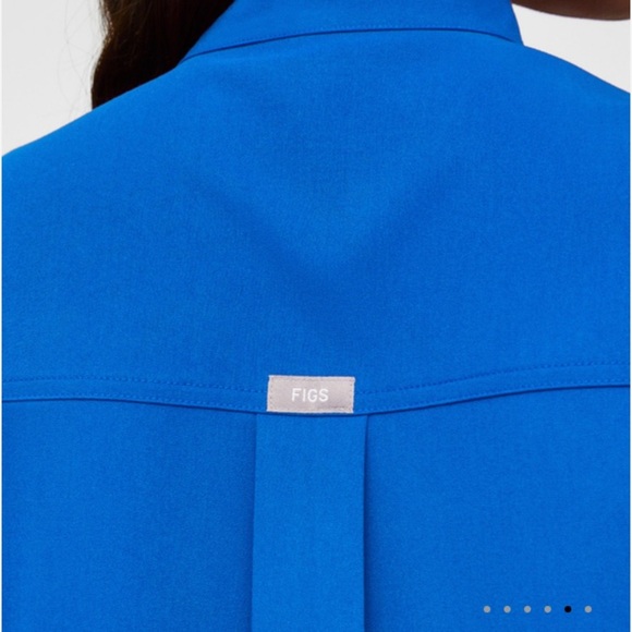 Figs XS royal blue Rafaela top - Picture 4 of 4